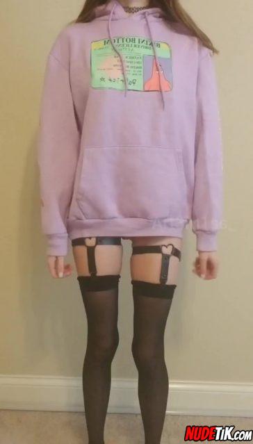 Hiding A Naughty Surprise Under My Adorable Hoodie 001.jpeg