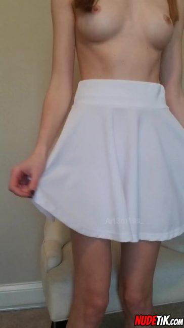 Would You Have Guessed I Have A Gem Plug Hidden Under My Skirt 001.jpeg