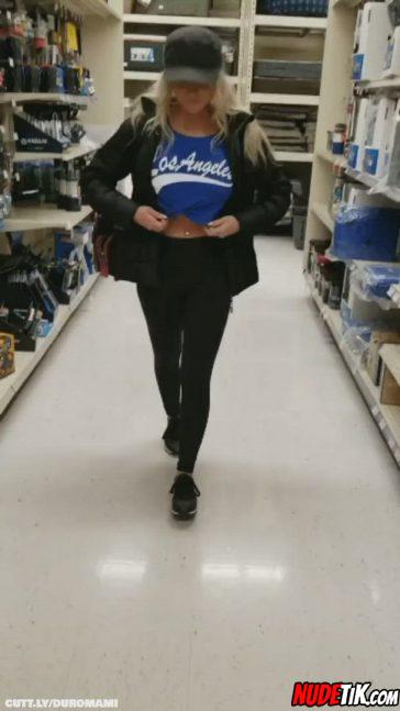 Big Tits Blonde Boobs Doll Exhibitionist