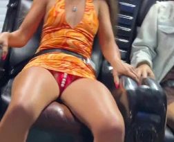 Russian TikTok Girls Upskirt in 5D Cinema